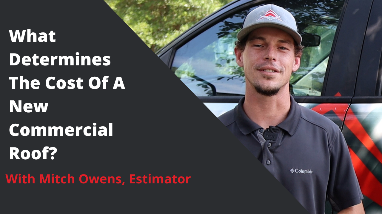 What determines the cost of a new commercial roof?