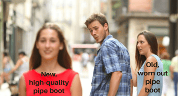 pipe boot roofing meme