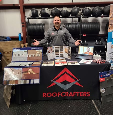 David Toth at RoofCrafters Booth