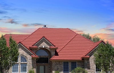 Decra Tile roof in the color Garnet