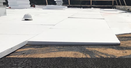 tapered insulation on a flat roof