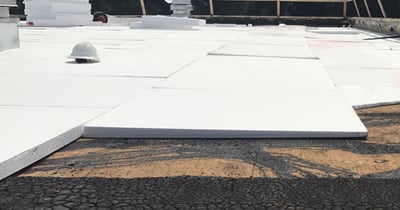 EPS tapered insulation on a flat roof