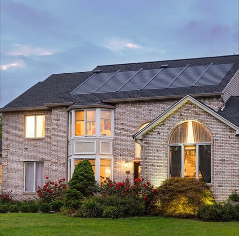 beautiful roof on new home