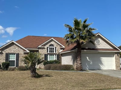 3-tab roof on a brick home in Georgia with valleys and gables