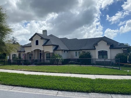 large home with designer asphalt shingles