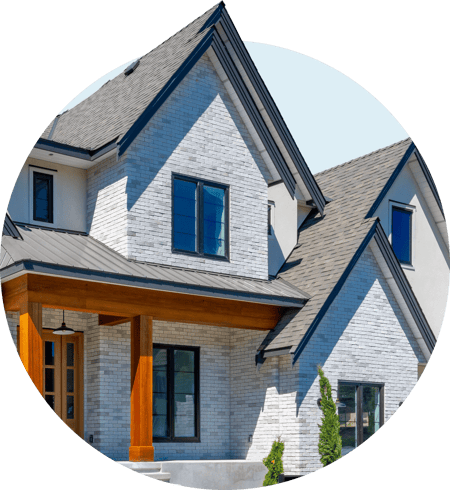 quality roofing materials on a house