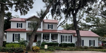 Maxi rib roof on a large home with slightly complex valleys