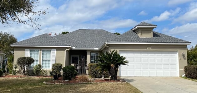 architectural shingle roof with valleys