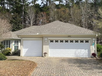 slightly complex, upgraded architectural shingle roof