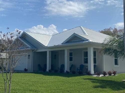 standing seam metal roof with valleys
