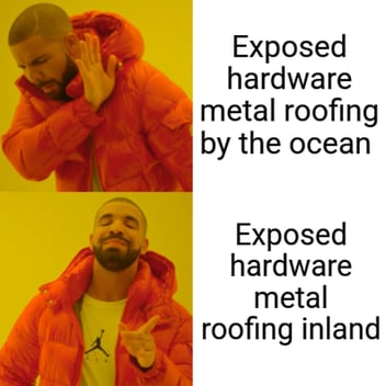 roofcrafters metal roof meme