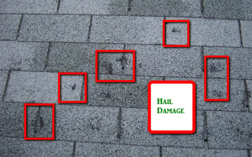 Signs of Hail Damage