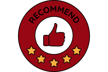 5 star recommendation logo