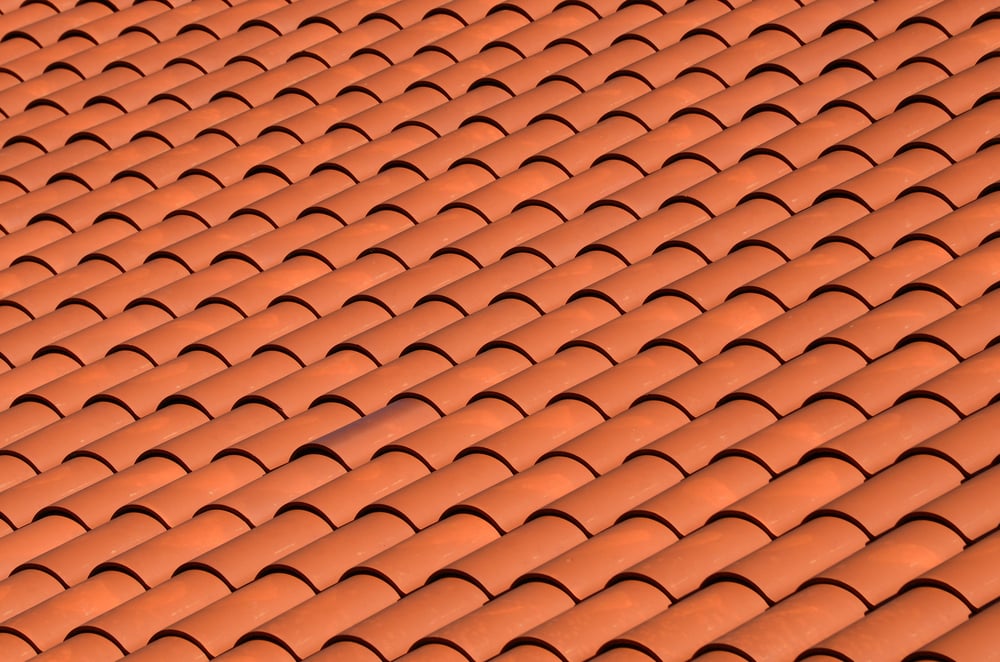 a red tiled terracotta roof