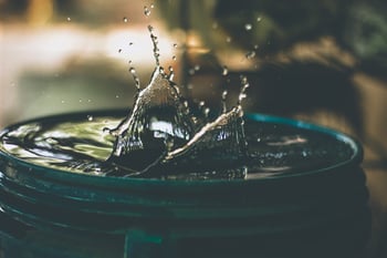 water leaking into bin