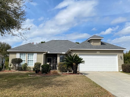 architectural shingle home with few valleys
