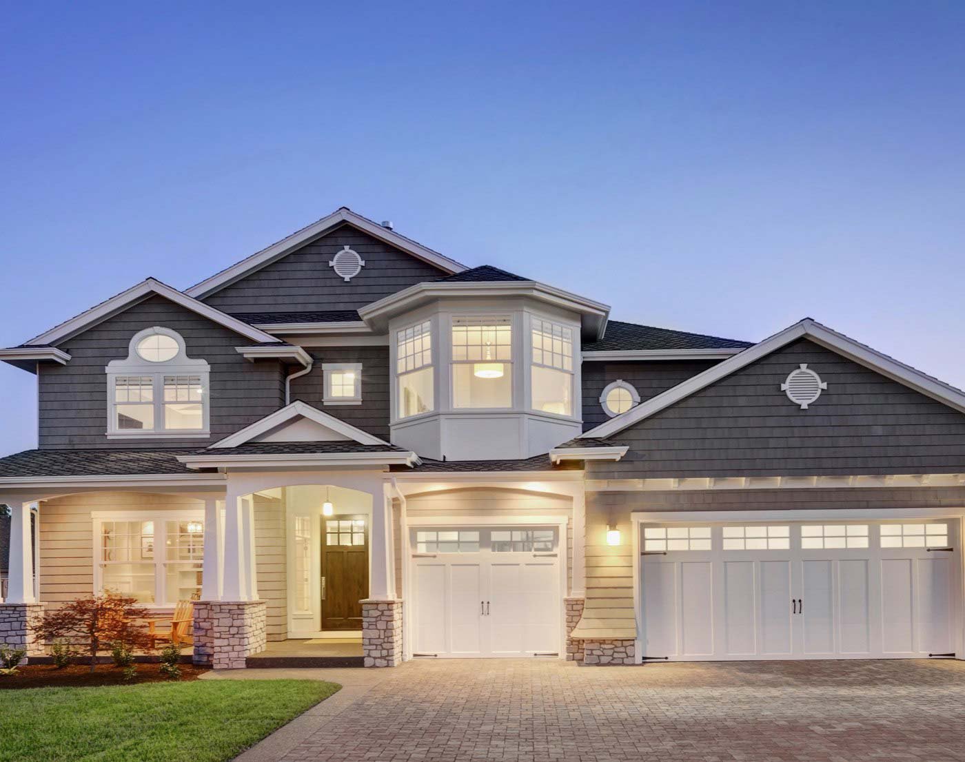 Outside view of home with asphalt shingles