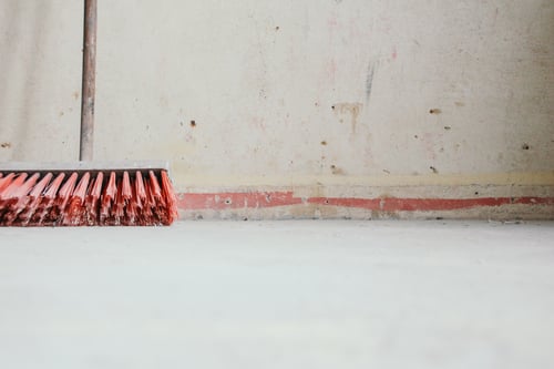 red push broom