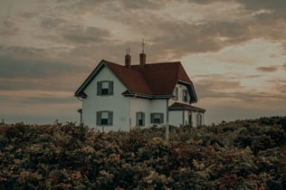 clay tile roof on home in cape cod