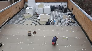 pooling water on roof