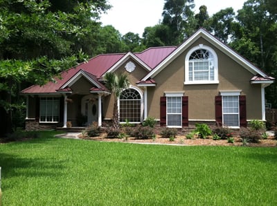 metal roof house