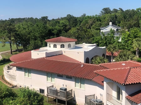 metal roof red