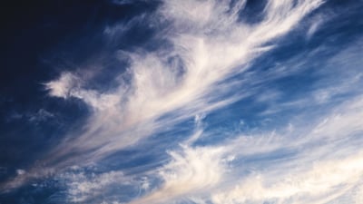 clouds moving in the wind