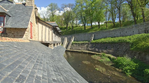 European slate roof