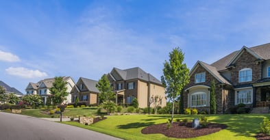 houses with the same architectural roof