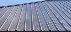 metal roof with exposed fasteners 