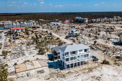 one house standing after hurricane Michael hit Florida's coast.