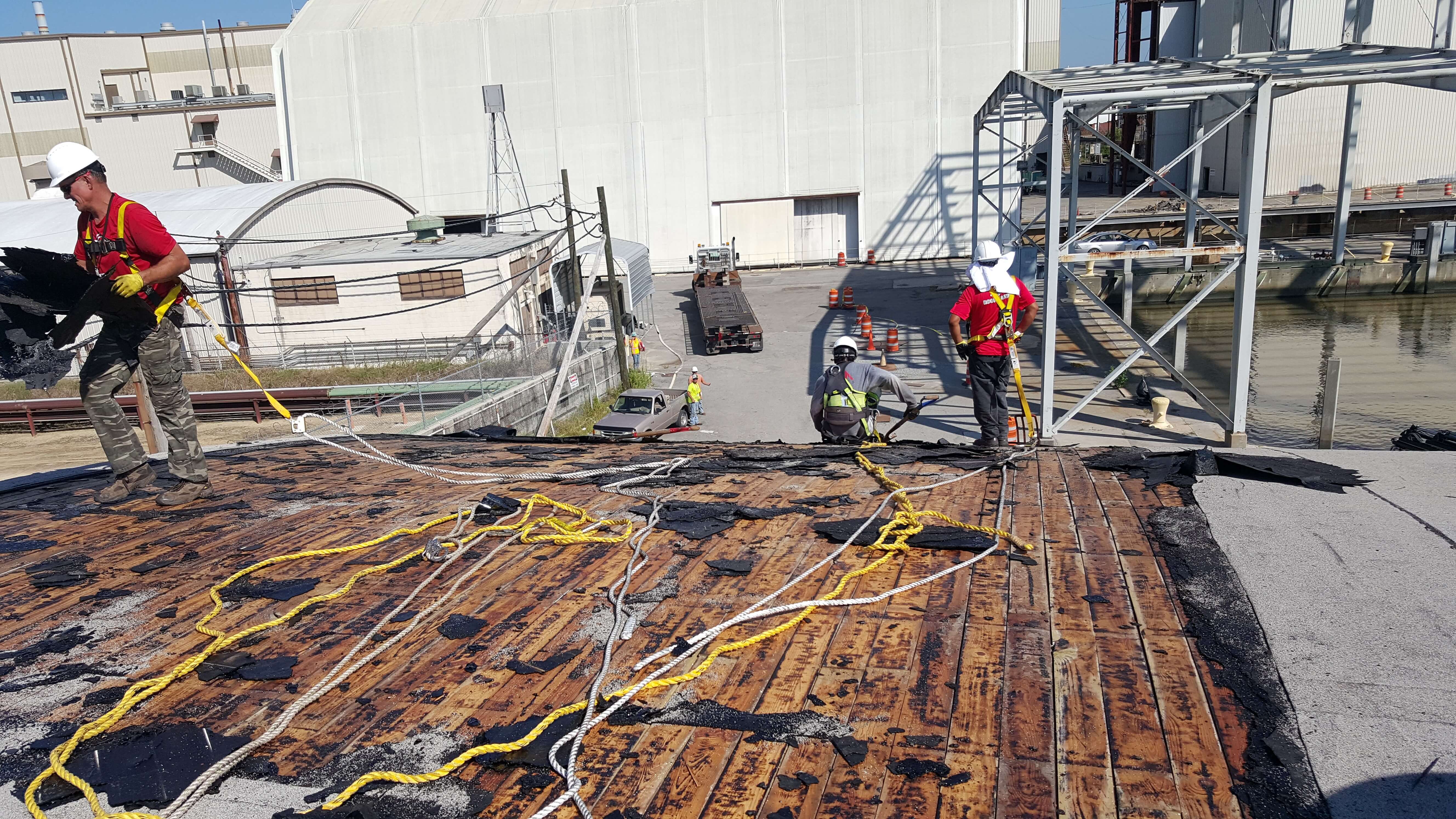 RoofCrafters team replacing a roof