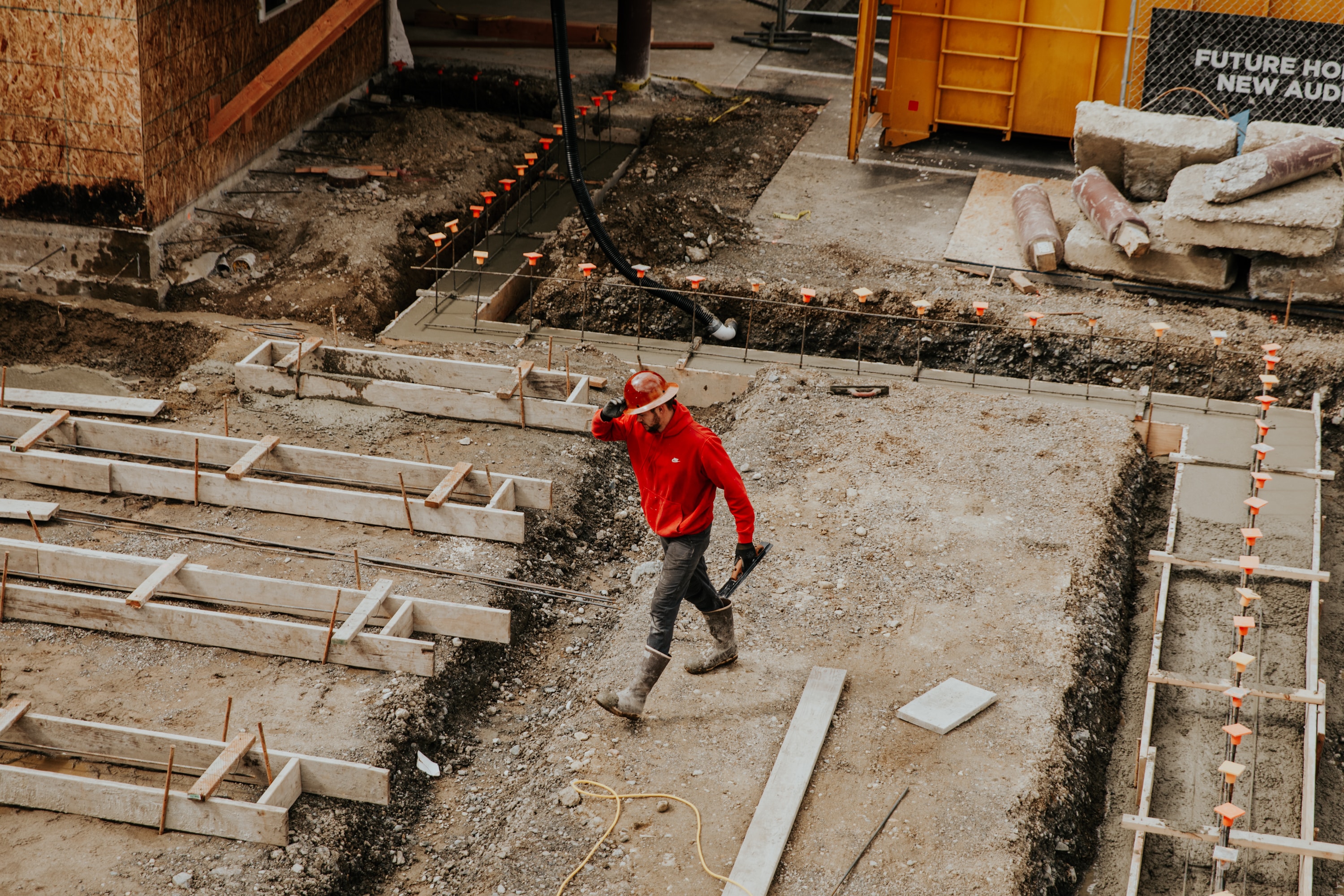 roofer working on commercial building