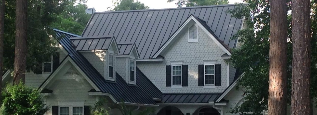 Standing seam metal roof on hilton head island