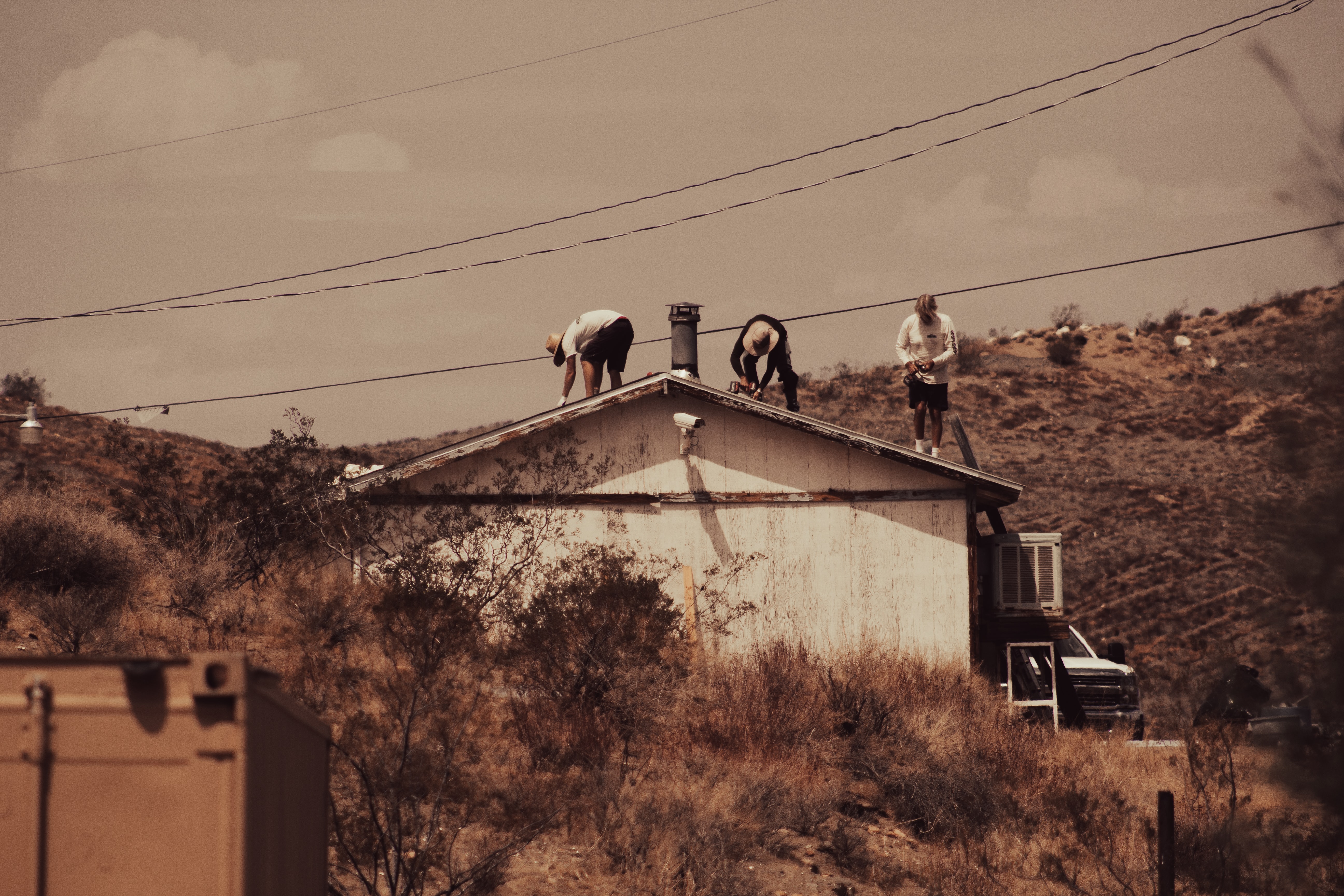 roofers completing roof repair