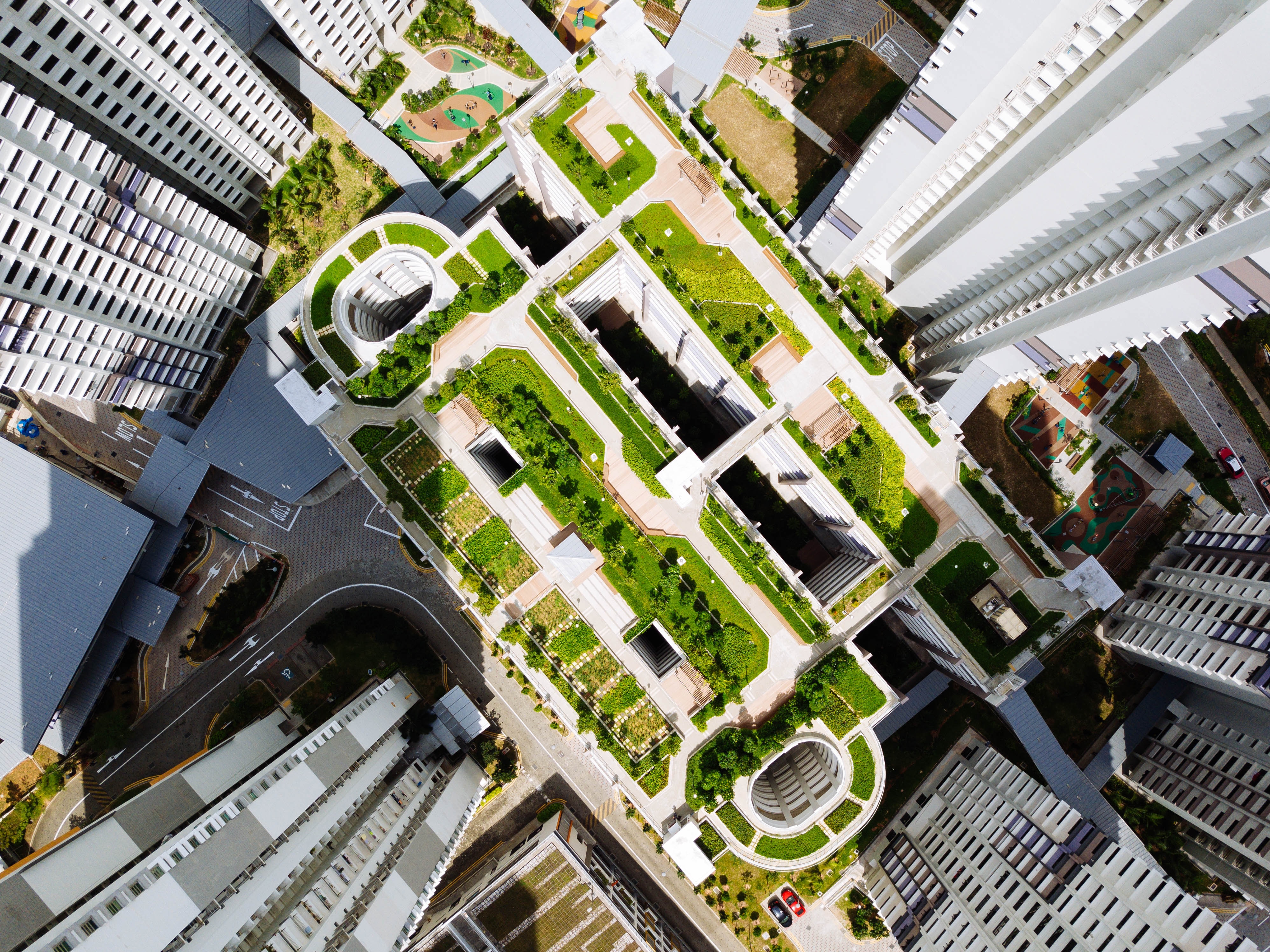 green roof on commercial building