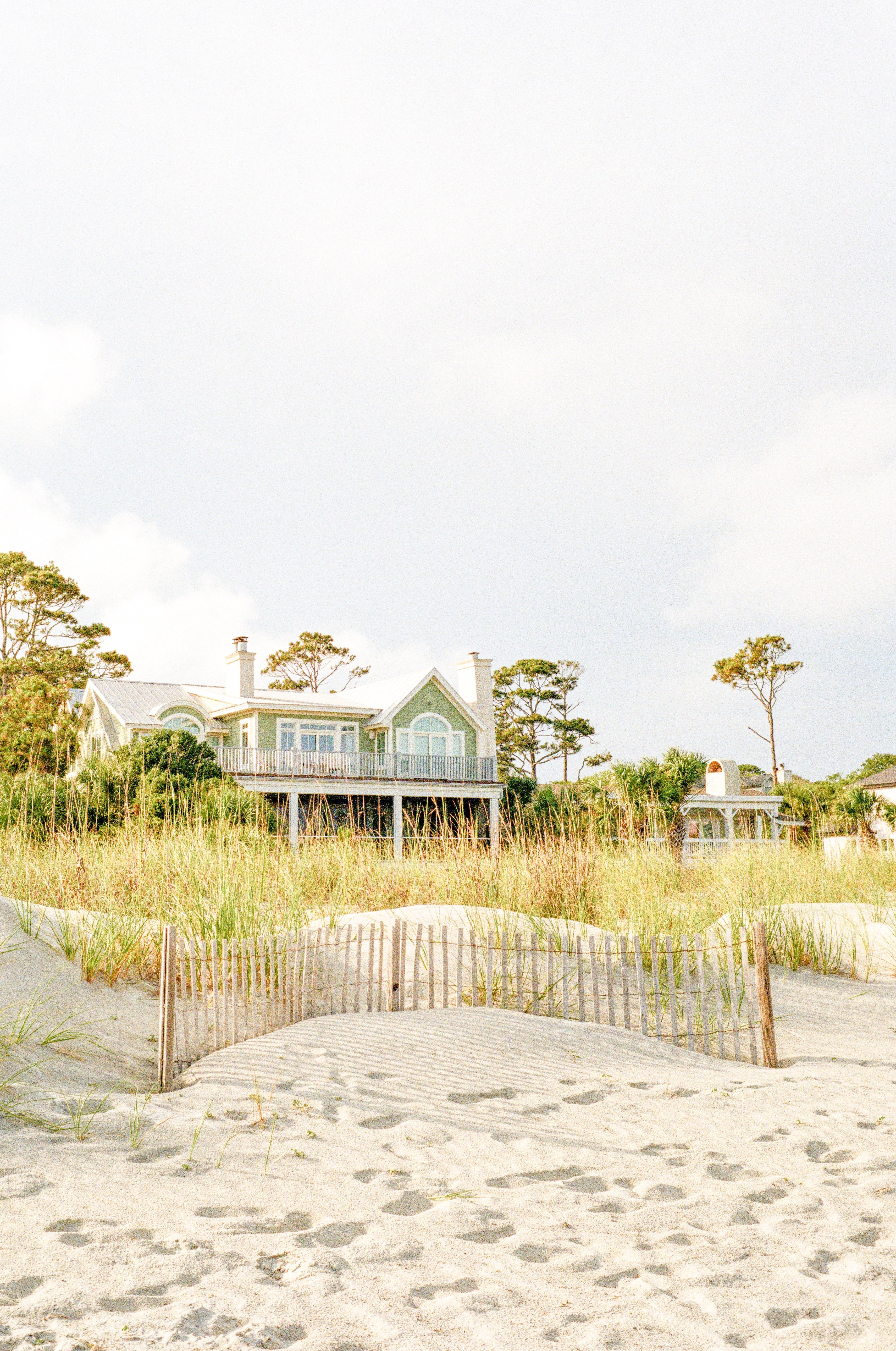 beachfront green home