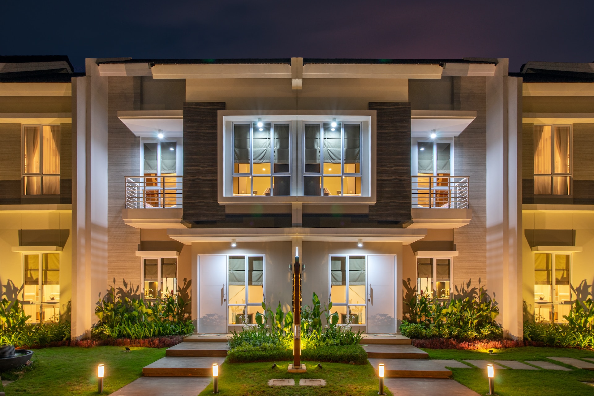 grey and white condo