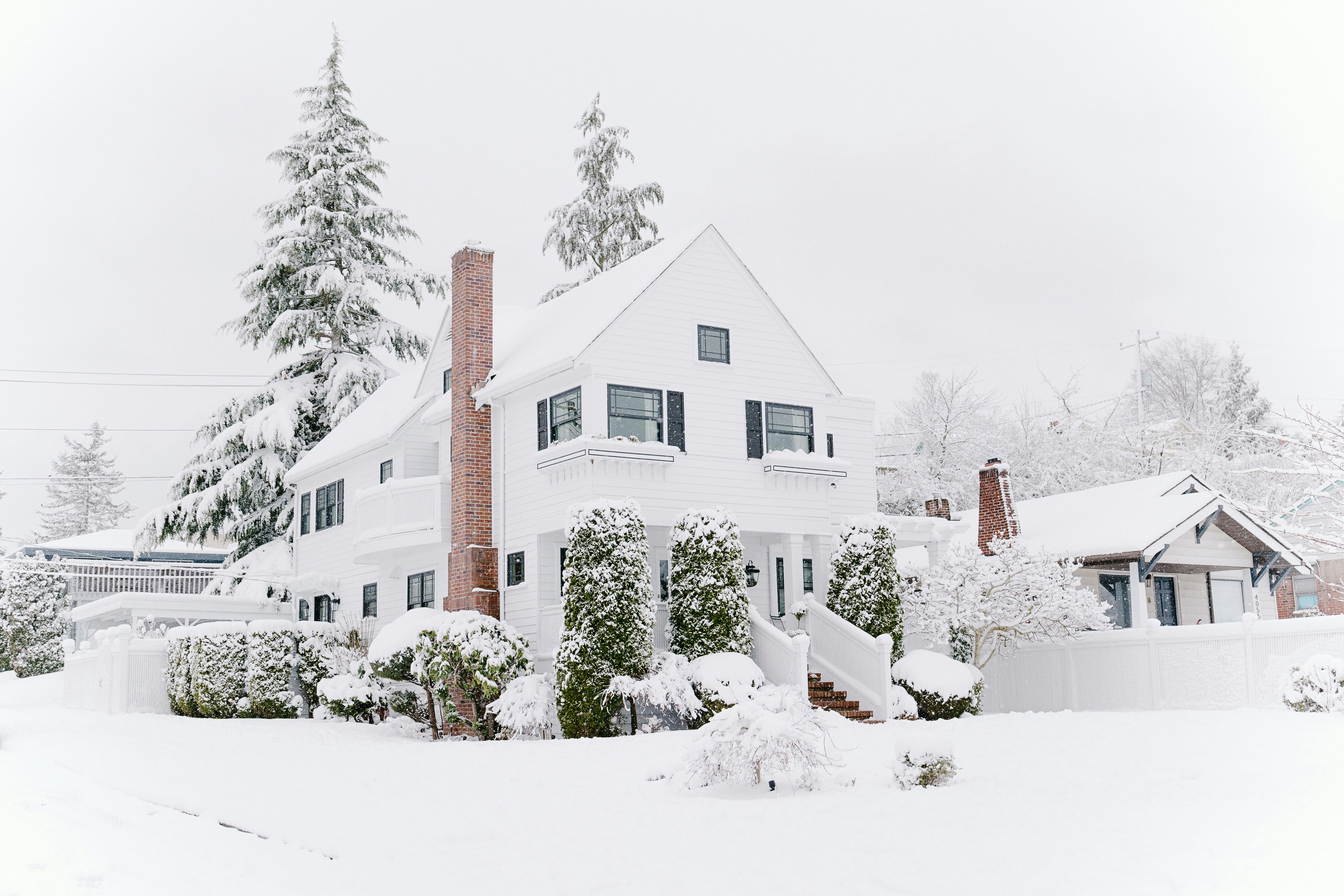 snowy home