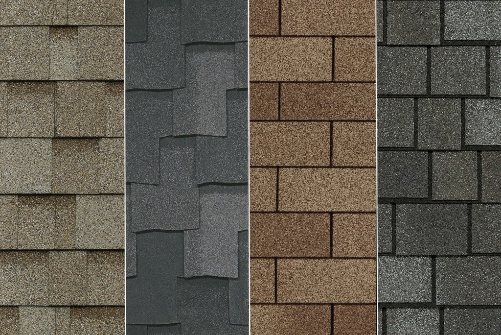 4 types of asphalt shingles